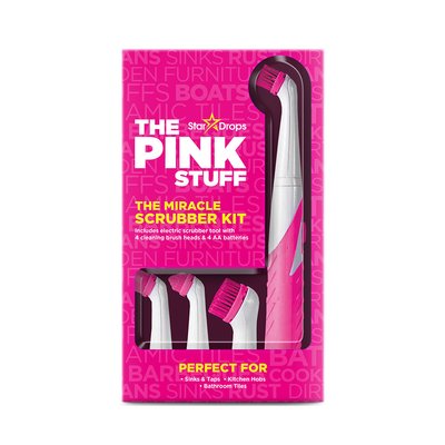 Щітка The Pink Stuff Scrubber Kit для прибирання з 4 насадками. pss021 фото