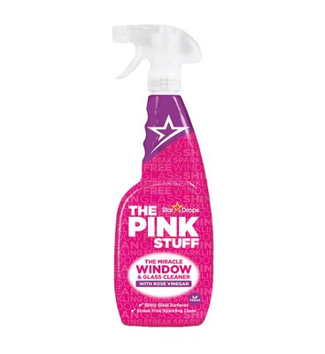 Засіб для миття скла The Pink Stuff Window & Glass Cleaner with Rose Vinegar 750 мл. pss008 фото